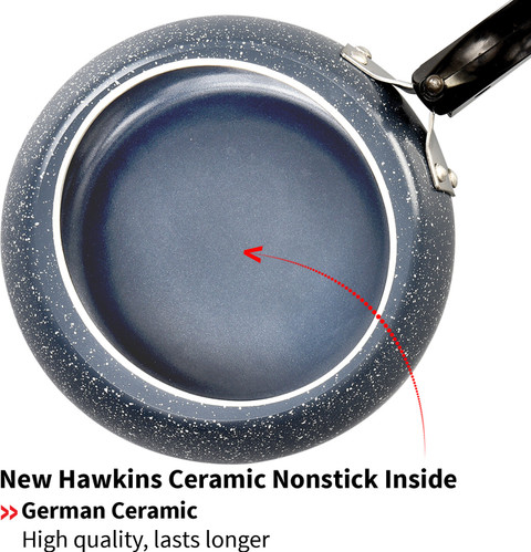 Hawkins Ceramic Nonstick, Granite Contura shaped (ICC20) L Inner Lid  Induction Bottom Pressure Cooker
