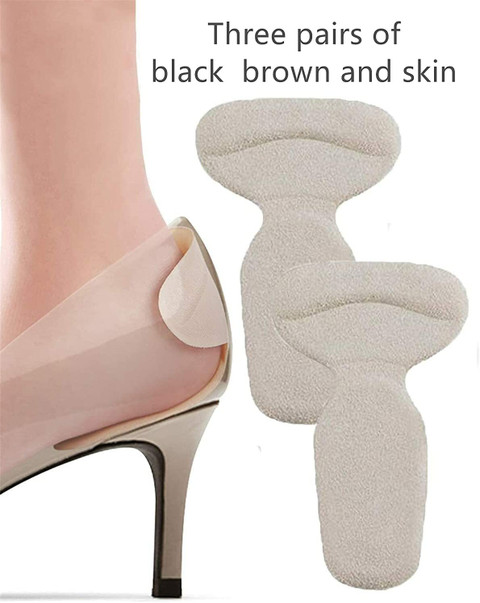 FEXMY 3xPair Foot Care Shoe Bite Protector Grips Liners Loose Shoes Heel  Cushion Pads Insole