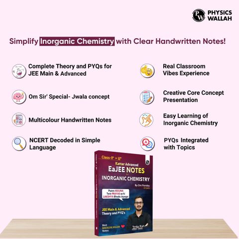 PW JEE Advanced EaJEE Handwritten Notes For Inorganic Chemistry By Om ...