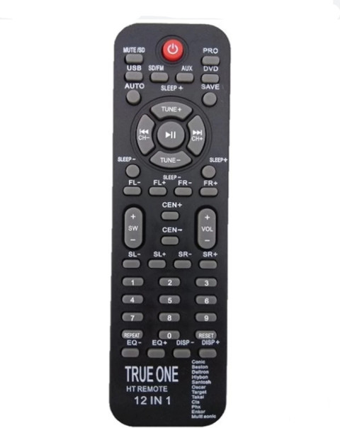 Paril ®92N Home theatre remote control compatible with CTS Philips,  Enkor, Stone Deltron, hiybon, santosh oscar, target, Takai PHX,  Mitashi