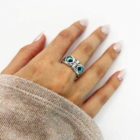 Syfer Owl for Men and Women owl eye for biker, hip hop Ring