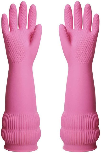 Seebuy Pink Safety Protective Protection Hand Care Long Sleev Full