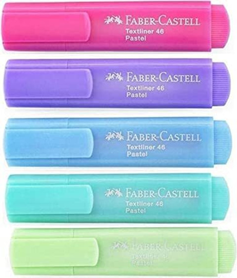 FABER-CASTELL Pastel Highlighter Set Of With CD Marker