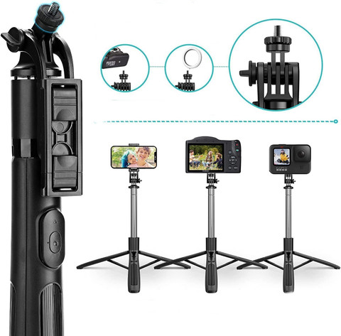 Hold up Selfie Stick Tripod 62inch Extendable Tall Cell Phone