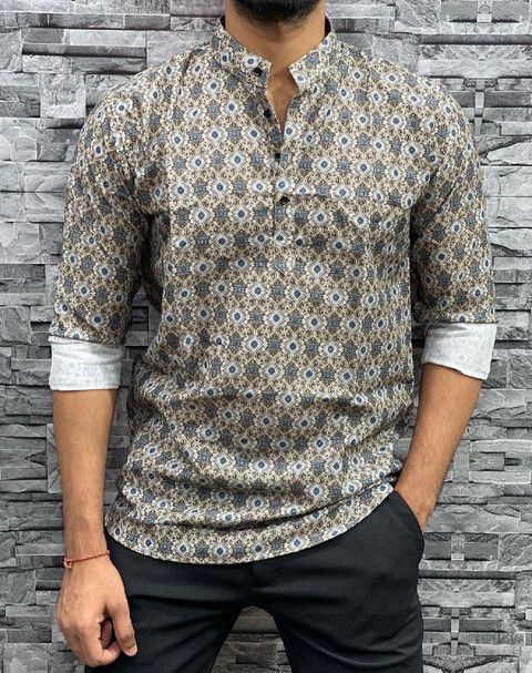 Sedum Sestri Men Printed Straight Kurta