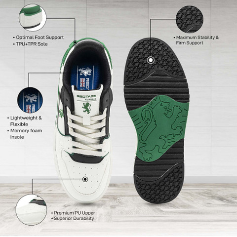 ᐡඉ́ ̫ ඉ̀ᐡ ‎ RED TAPE White Sneakers for Man | Lifestyle Casual Shoes for Boys