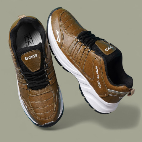 Free Kicks FK-Freesole Brown LightWeight Sneakers For Men