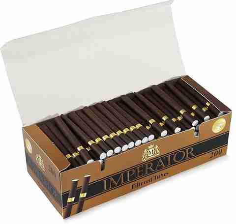 tube cigarette 1000 Korona SLIM Tubes 6,8 mm diameter - 1000 Tubes,White