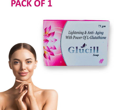 GLUCILL Soap With Vitamin E & C For Antioxidant and Skin-Benefiting Properties