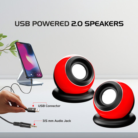 Buy zebion Portable W Laptop/Desktop Speaker Online from