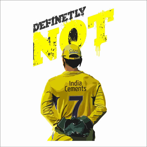 Azan Creation 38 cm MSD dhoni Wall sticker Mural sticker Size 38x66cm  Self Adhesive Sticker