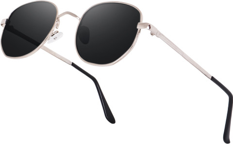 Buy Legend Eyewear Round, Aviator Sunglasses Black For Men Women