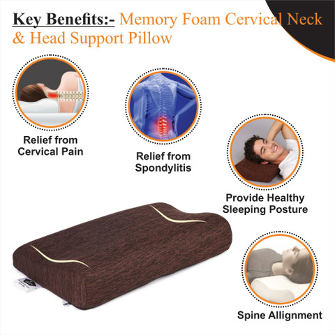 Superfine Orthopedic Memory Foam Cervical Neck Head Support