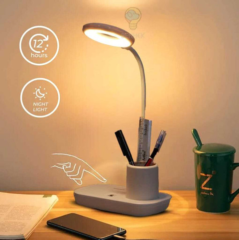 SPARKPLUG \Smart Study Table Lamp with in built Pen Stand Adjustable LED  Light Study Lamp