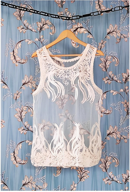 Sleeveless Net Shrug Koroind Net Shrug Embroidered Women Swimsuit