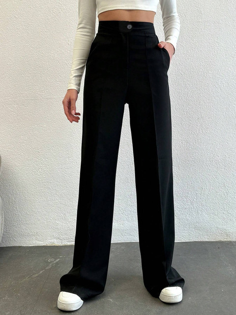 casual trousers black trousers for ladies online