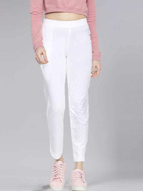Dollar Missy Regular Fit Women White Trousers