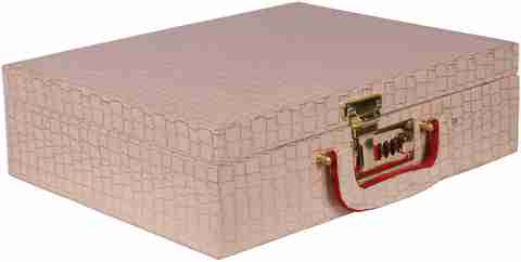 MaaCare Wooden Piece Three Rod Bangle Storage Box with Lock