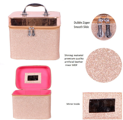 Duffel Bag Pink Tote Combo Makeup Pearlfiesta Toiletry Bag For