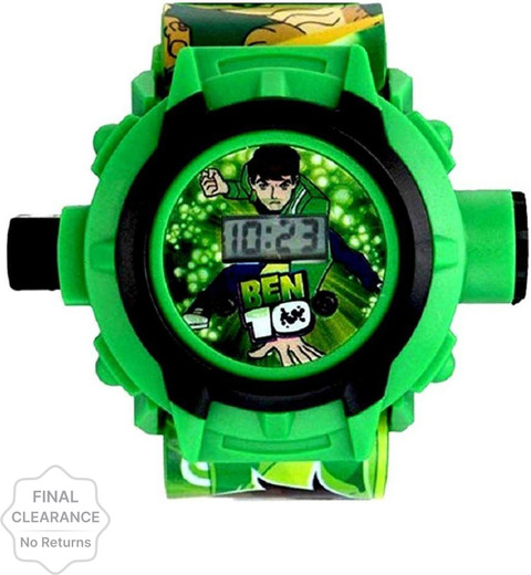 NumberOne Ben-10 24-Images Digital Display Projector Cartoon Watch for Kids  Set of Kids Ben 10 watch Digital Watch For Boys