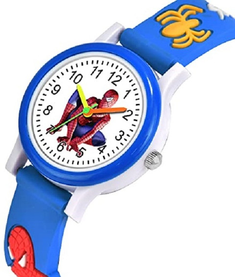 Prozo Spider Man Blue Analog Watch For Boys