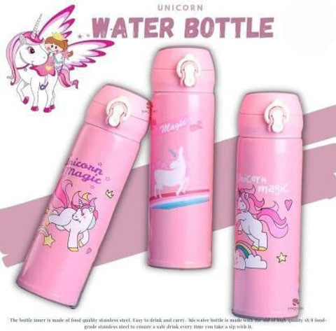 Barbarik Cute Pink Unicorn Stainless Steel Thermos
