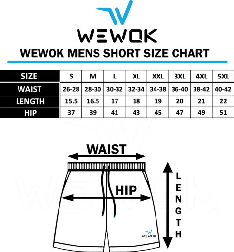 wewok Solid, Self Design, Graphic Print Men Black Sports Shorts