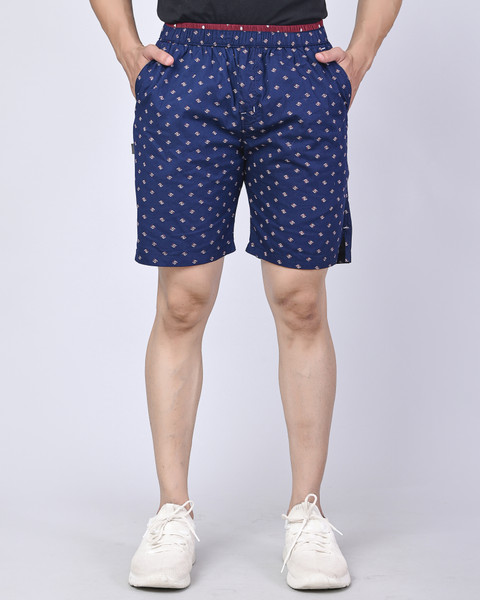 Cargo Sports Printed Men Blue Bermuda Shorts Buy Cargo Sports