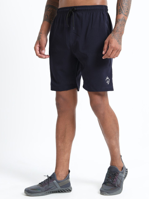 TENRUN Solid Men Grey Casual Shorts Buy TENRUN Solid Men Grey