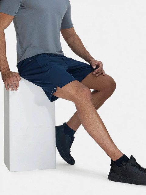 JOCKEY Solid Men Blue Sports Shorts