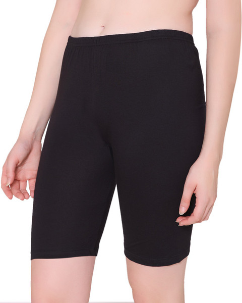 BodyCare Self Design Women Black Cycling Shorts Buy BodyCare