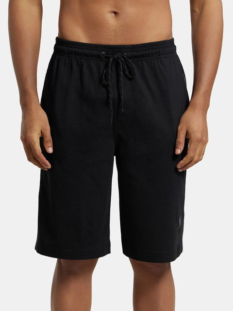 JOCKEY Solid Men Black Regular Shorts