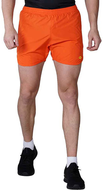 NIVIA Solid Men Orange Running Shorts - Buy NIVIA Solid Men Orange