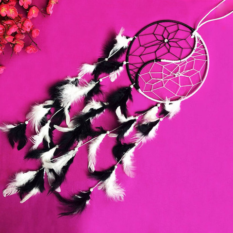 Feng Shui Art Vastu / Black & White Yin Yang Dreamcatcher For Good