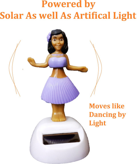 AFTERSTITCH solar Powered hula Girl Bobble Head Dolls,Funny