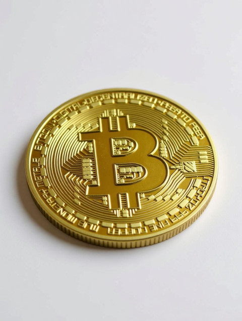 Mridshala Bitcoin With Stand Decorative Showpiece - 4 cm Price in