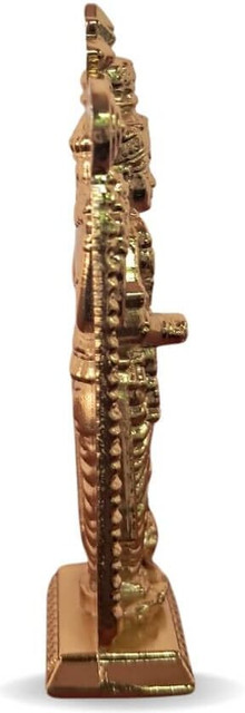 HOIVA Metal Gold color Guruvayurappan Idol for Car /Pooja Room