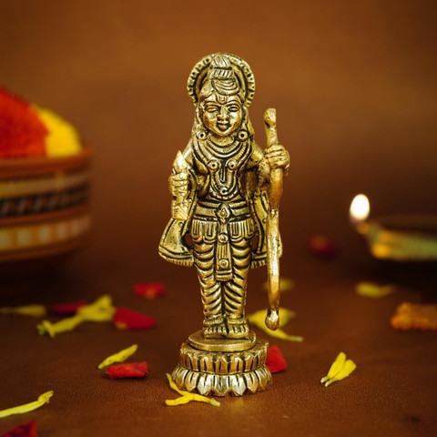 Ekhasa 100% Pure Brass Ram Lalla Idol | Ayodhya Ram Lala Murti for