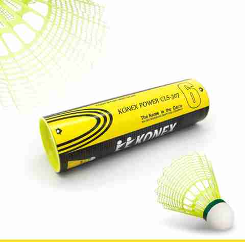 Konex CLS-307 Nylon Shuttlecock (1 Tube of 6 PCS) Nylon Shuttle