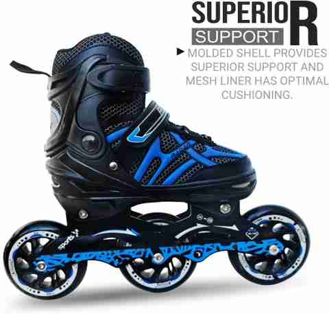 Helistr Wheel Inline Skating New Liner Roller Skate Shoes for Boys  Girls In-line Skates Size UK