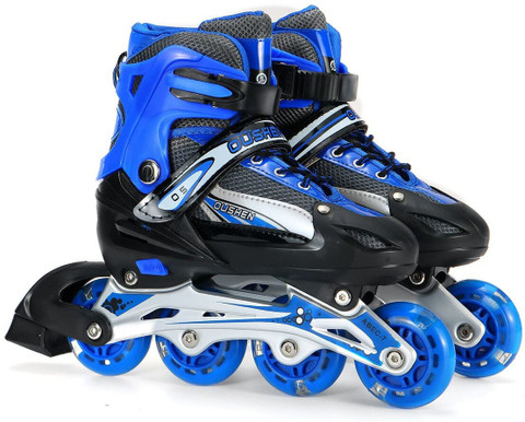 SAMARTHYA Adjustable Size inline Shoes LED Light wheels Skating In