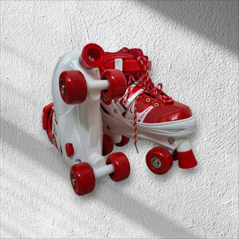 Veryke Roller Skates for Kids Age Group 5-15 Years Adjustable SHOES Skating  Shoes Quad Roller Skates Size to 12 UK