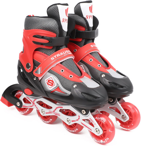 Strauss Adjustable Inline Skates (Vortex) Skating Shoes PU