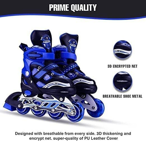 SVULINT New Inline Skates, Adjustable Inline Roller Skates for Boys Kids  Girls In-line Skates Size Free UK