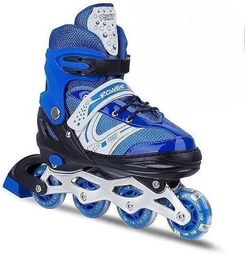 Kingmart Children Roller Skates Adjustable Inline Skating Shoes In