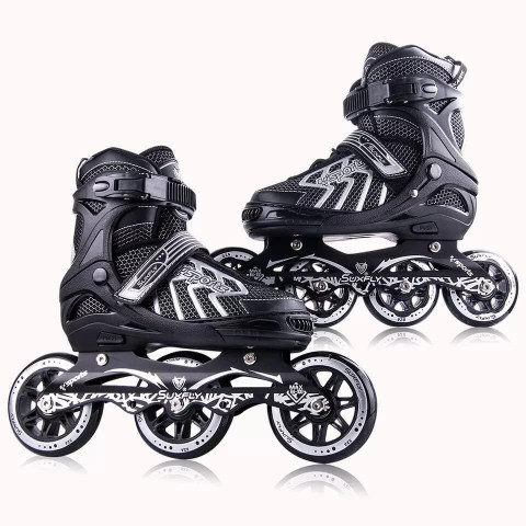 aqunza Adjustable Roller Skates Combo (Skates Helmet Knee