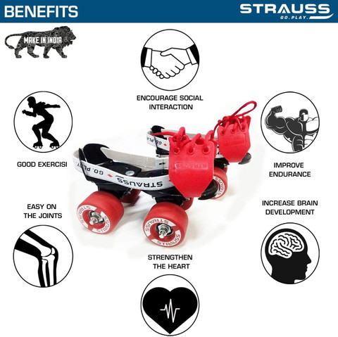 Strauss Tenacity Quad Roller Skates - Size NA UK - Buy
