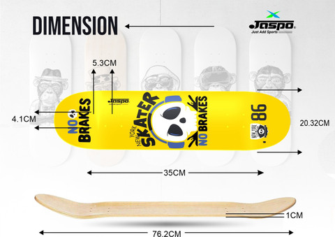 Jaspo NO Brake Canadian Maple 7-Layer Skateboard Complete
