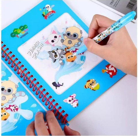 PHDECORATION Magic Water Coloring Painting Book for Kids Self