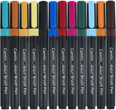 Flipkart Camlin Brush Pen 12 Shades Price Camlin Artist Brush Nib